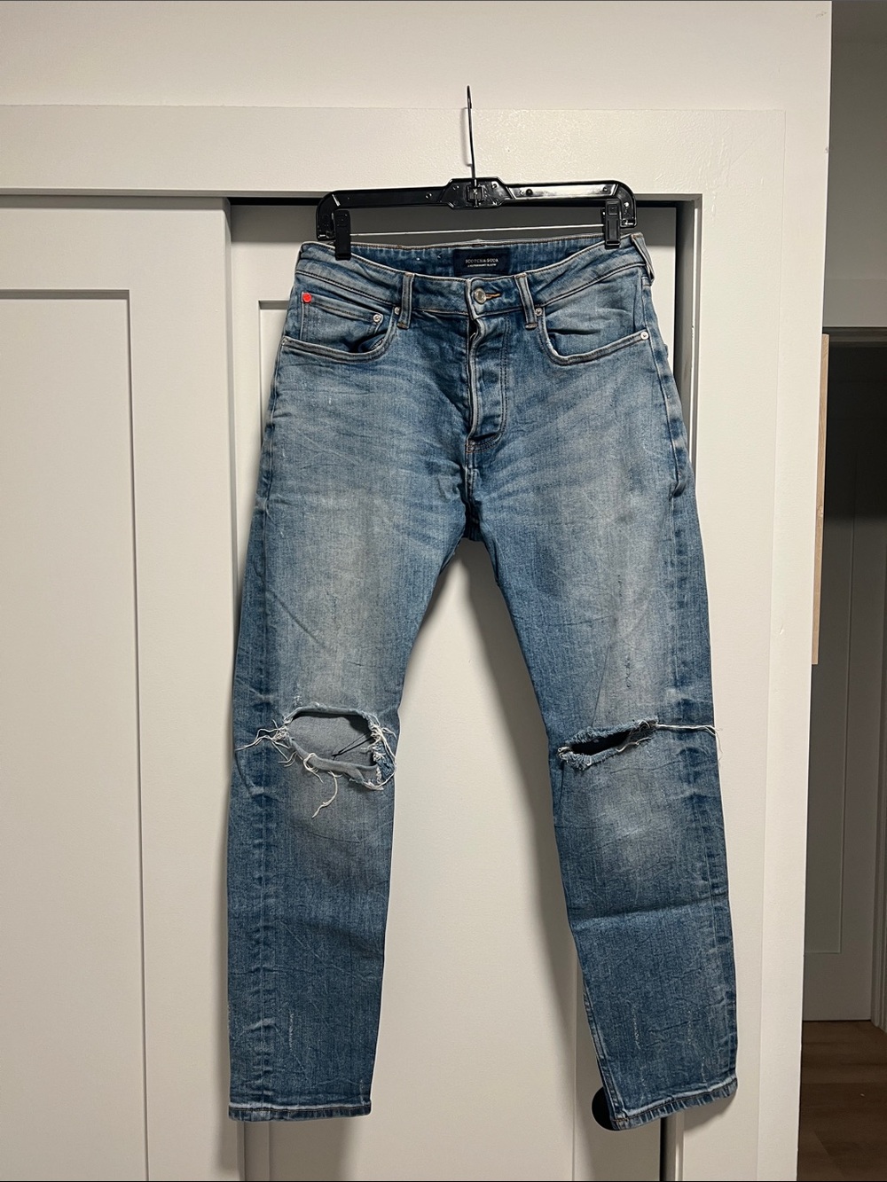 Scotch & Soda Distressed Light Blue Men’s Jeans